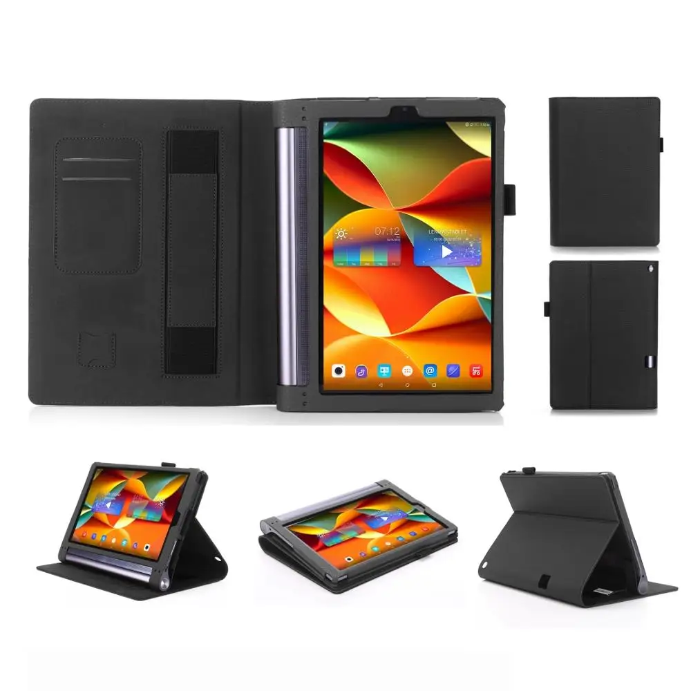 Горизонтальный флип-чехол из ПУ кожи с держателем и кармашком для Lenovo YOGA Tab3 10 1