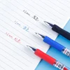 (Set of 2Pen+10 Refills) Press Type Gel Pen Black/blue/red Ink Bullet Spring 0.5 Mm School and Office Supplies (not Erasable) 4