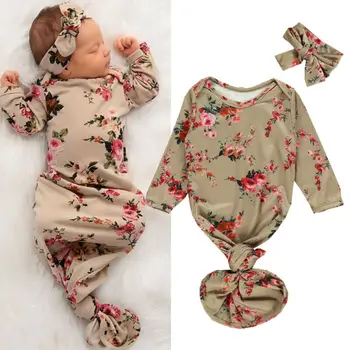 

2019 New Newborn Baby Sleeping Bags Newborn Infant Blanket Swaddle Wrap Gown Outfits Set