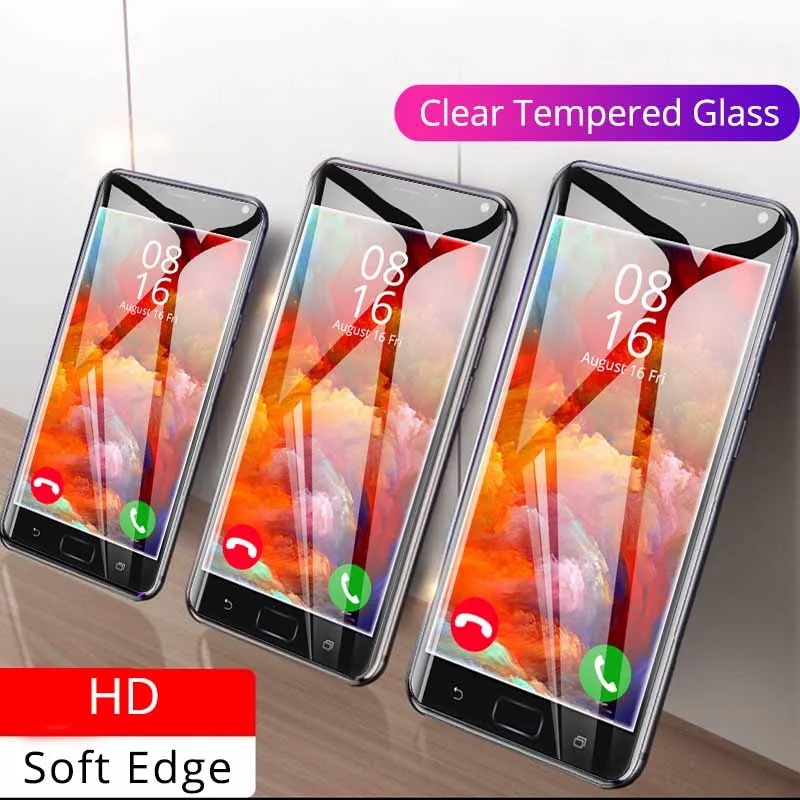 2 шт./партия полное покрытие стекло для Asus Zenfone 3 4 MAX Защитная пленка для экрана ZC520KL ZC554KL Мягкая изогнутая пленка ZC520TL ZC553KL