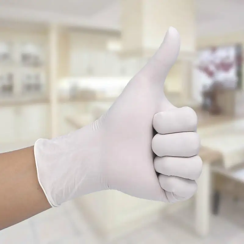 

Disposable Latex Gloves Medical Laboratory Food Operation Housework Anti-oil Static Cycling Safety Gloves Reusable 100 Pcs