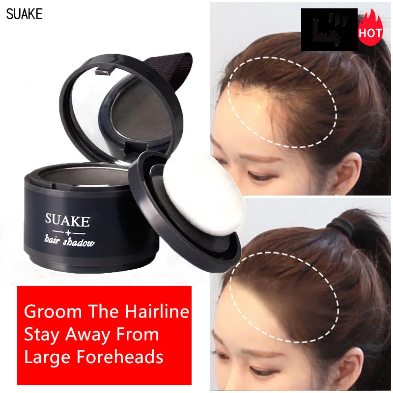 Пушистая пудра для волос, мгновенное черное покрытие для корней волос, естественная мгновенная Линия для волос, тени для пудры, маскирующее покрытие для волос