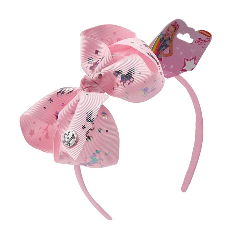 

2020 New Children's Unicorn Pure Handmade Hair Band Cartoon Bow Headband Children's Unicorn Pony Bow Party Decoration