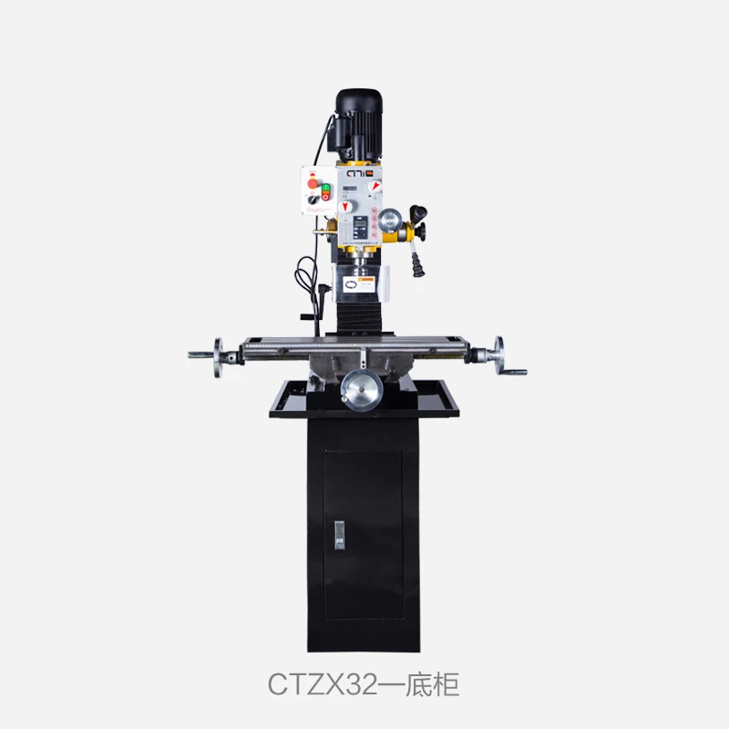 Handan Iron Art CTZX32 Multifunction Drilling and Milling Machine/Automatic Feeding Tool + Three-axis Grating Digital Display