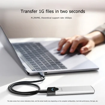 

Enclosure M.2 to USB Type C 3.1 SSD Adapter for NVME PCIE NGFF SSD Disk Box For Lenovo M2 NVME Mobile Hard Disk Box