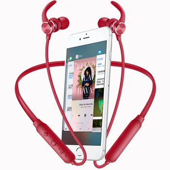 

New Wireless Neck Hanging Bluetoot 4.1 earplugs Stereo Long Standby Magnetic sports Headset for Iphone/Huawei/Xiaomi