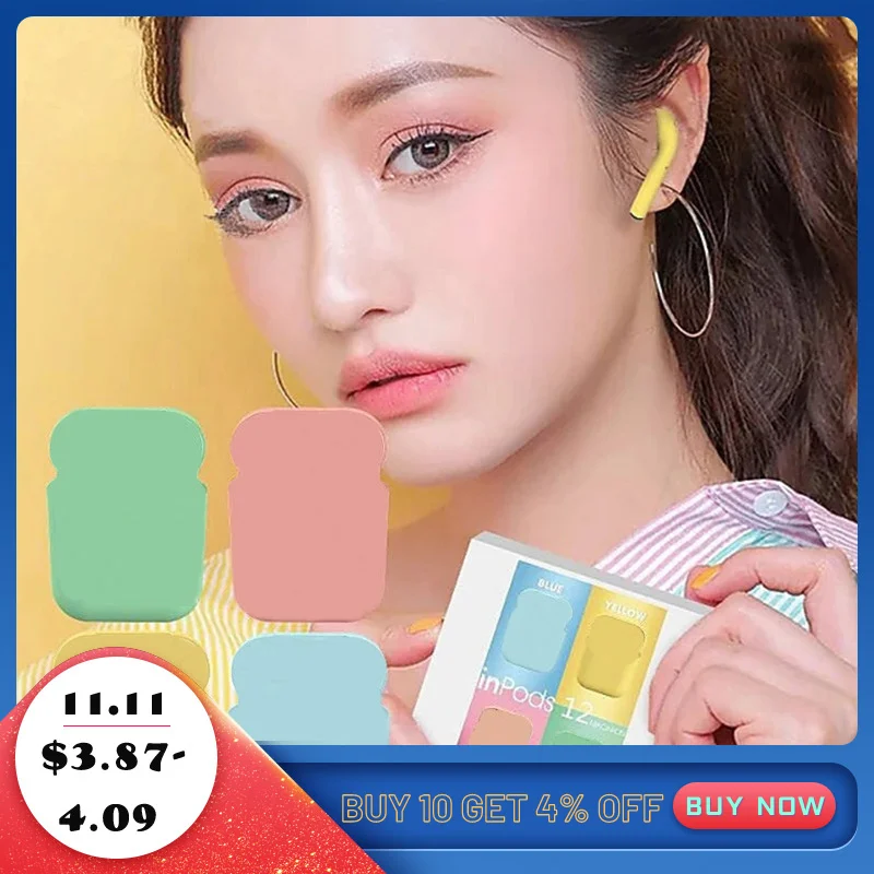 

Macaron i12 TWS Wireless Headphones Original inpods i12 Bluetooth Earphone Headset Super Bass Sound Earbuds pk i9s i10 i11 TWS