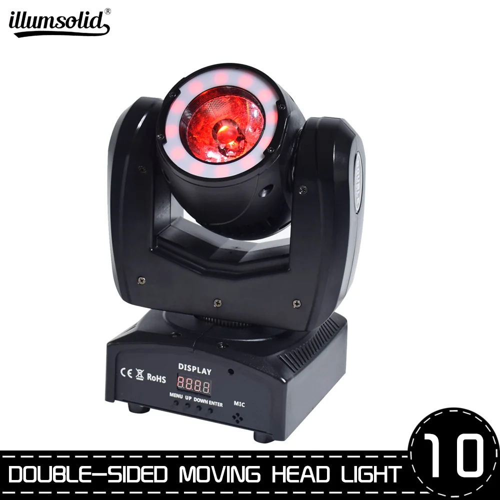 

Rotating Moving Head DMX512 RGBW Color Changing Beam Light for Disco parties, DJ club 10pcs/lot