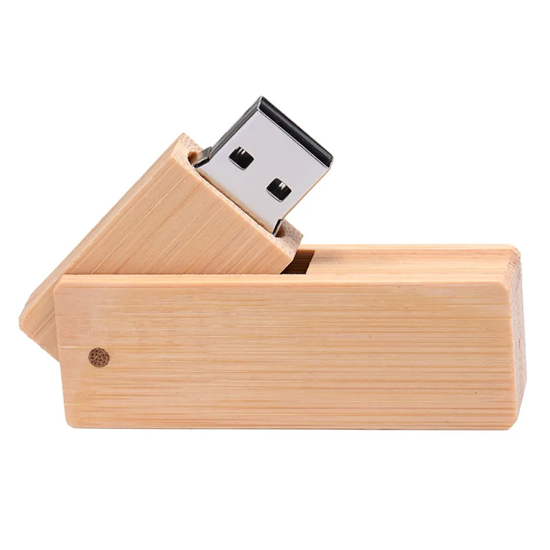 JASTER флэш-накопитель в деревянном корпусе с логотипом на заказ USB+ коробка USB флэш-накопитель 4 ГБ 8 ГБ 16 ГБ флеш-накопитель карта памяти 32 Гб 64 Гб USB DIY логотип оптом - Цвет: bamboo