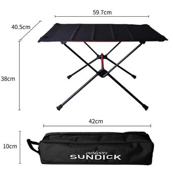 

1 Set 60 *40cm Camping Foldable Table Folding Portable Carry Bag Holders Outdoor Picnic Hiking Fishing