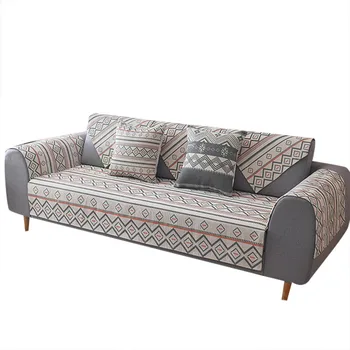 

European Geometry Elastic Spandex Sofa Cover Tight Wrap All-inclusive Couch Cover for Living Room Sectional Sofa Cover Love Seat