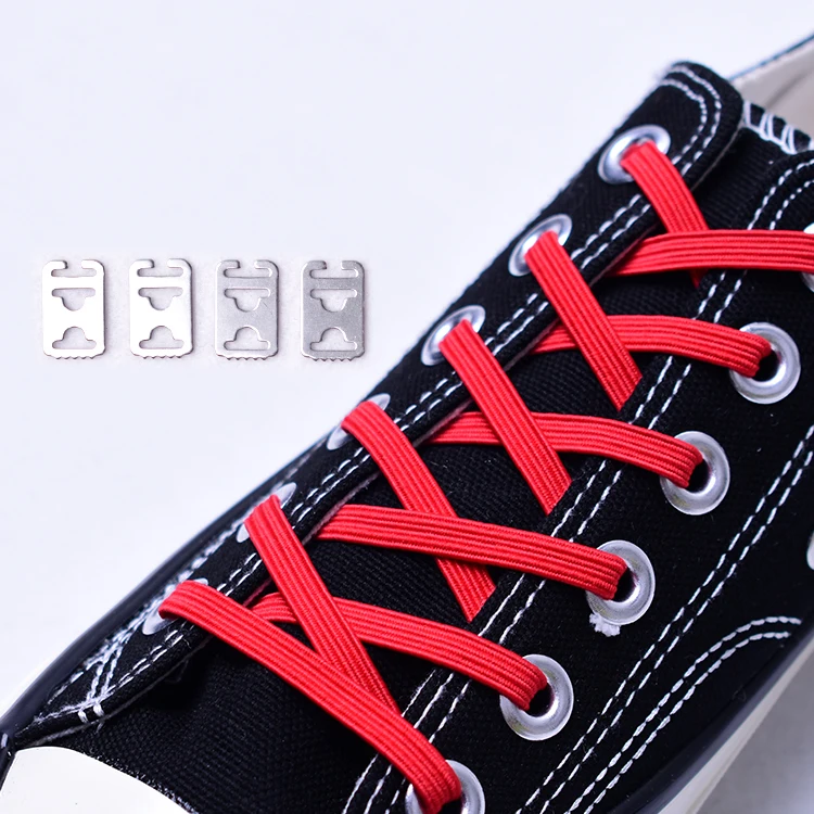 1 пара плоских эластичных шнурков, креативные шнурки без завязок, шнурки для обуви для детей и взрослых, быстросохнущие шнурки, 24 цвета, шнурки для кроссовок - Цвет: Red