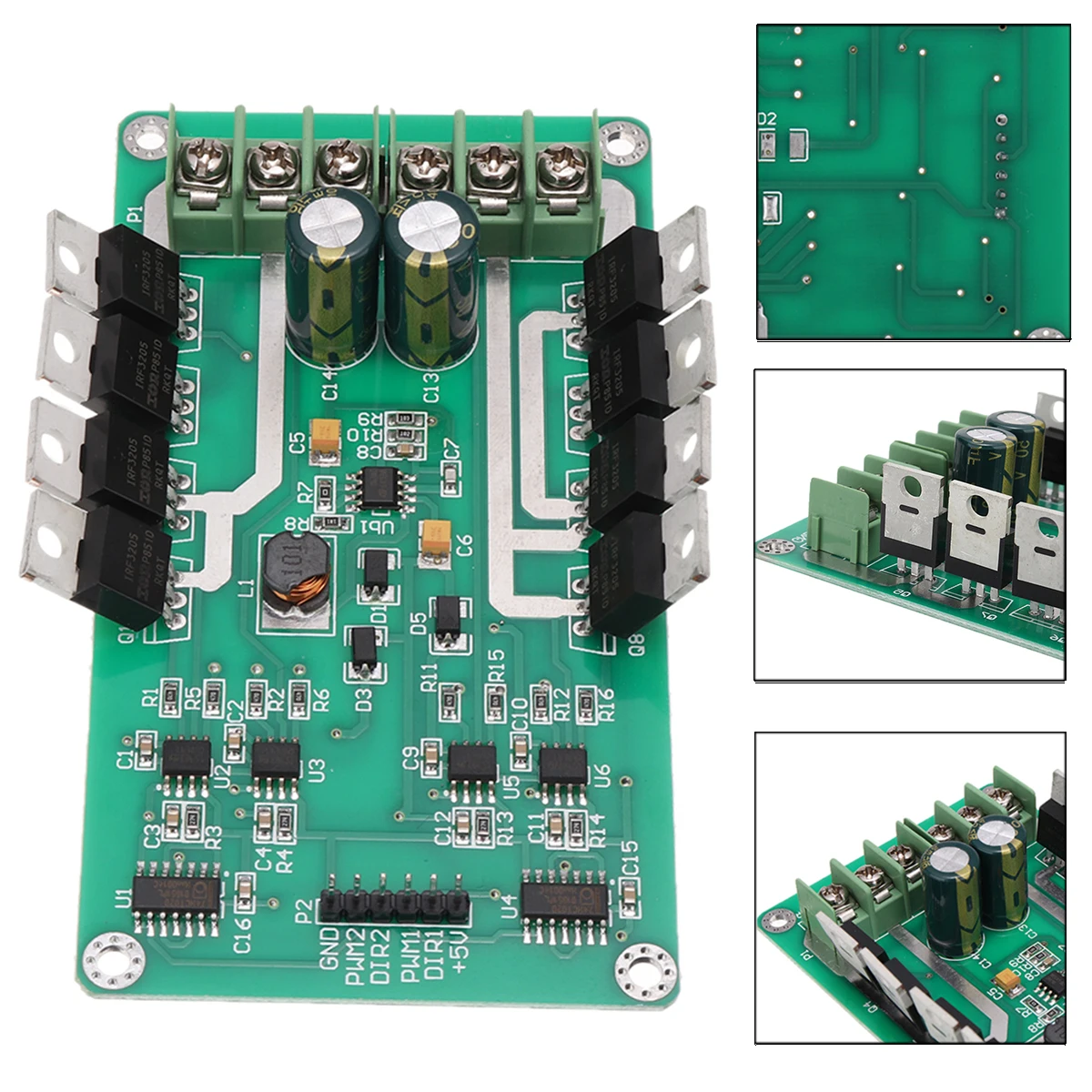 Новое поступление 1 шт. двойной драйвер двигателя Модуль платы h-мост DC MOSFET IRF3205 3-36 в 15A пик 30A заменить L298