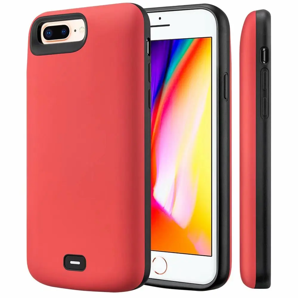 Чехол для зарядного устройства для iPhone 5, 6, 6s Plus, 7, 8 Plus, X, XS,, чехол для аккумулятора, тонкий, 4000-8000 мА/ч, внешний аккумулятор