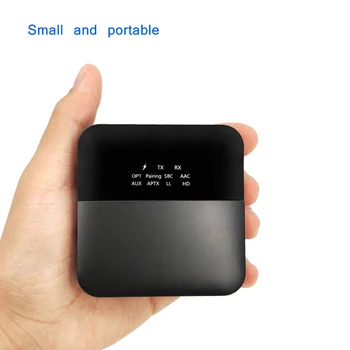 

Bluetooth 5.0 Audio Transmitter Receiver Music CSR8675 AptX HD LL Low Latency TV PC Bt Wireless Adapter RCA/SPDIF/3.5mm Aux Jack