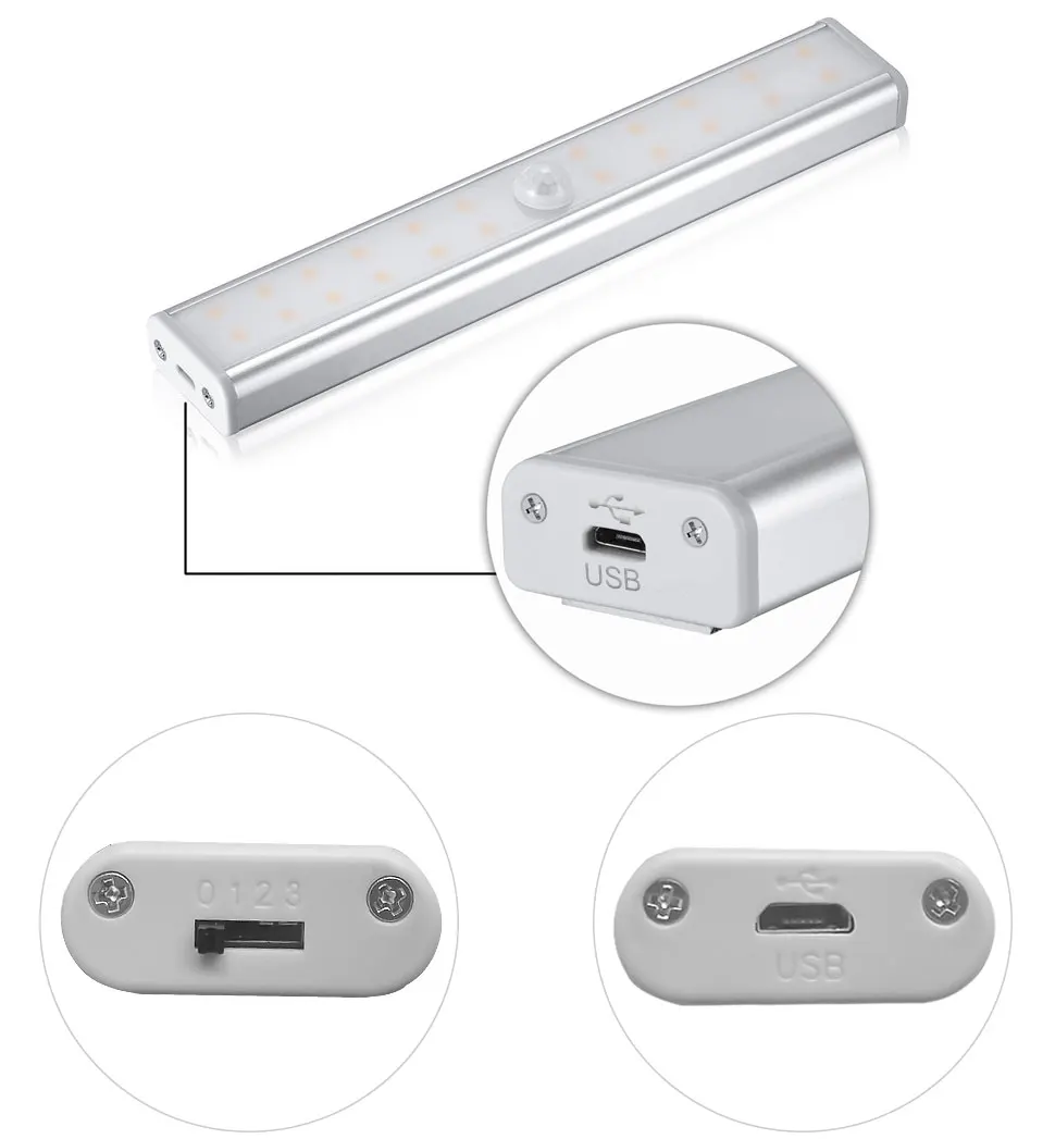 6/10 LEDs PIR LED Motion Sensor Light