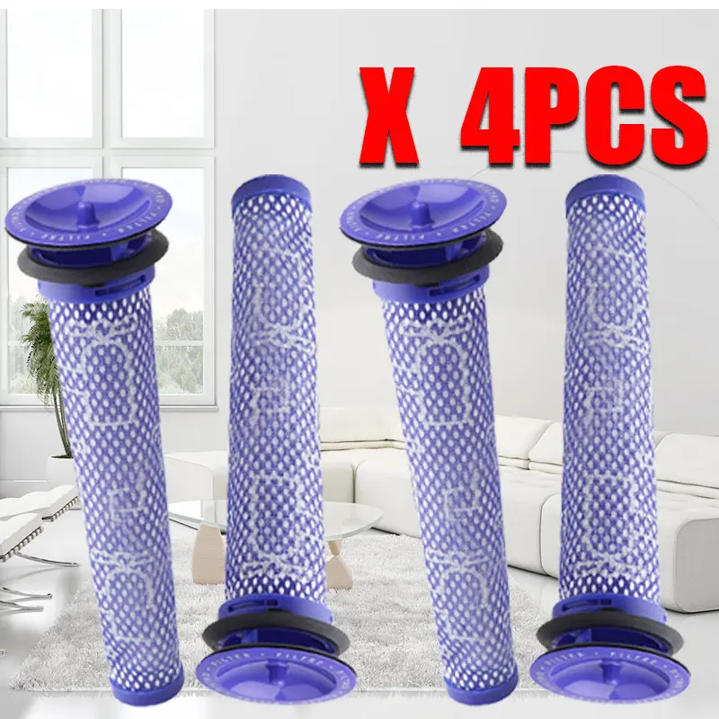 4pcs Фильтры заменяет для dyson v6 v7 v8 dc62 DC61 DC58 DC59 DC74 фильтр для пылесоса Часть#965661-01 Fette фильтр - Цвет: 4pcs