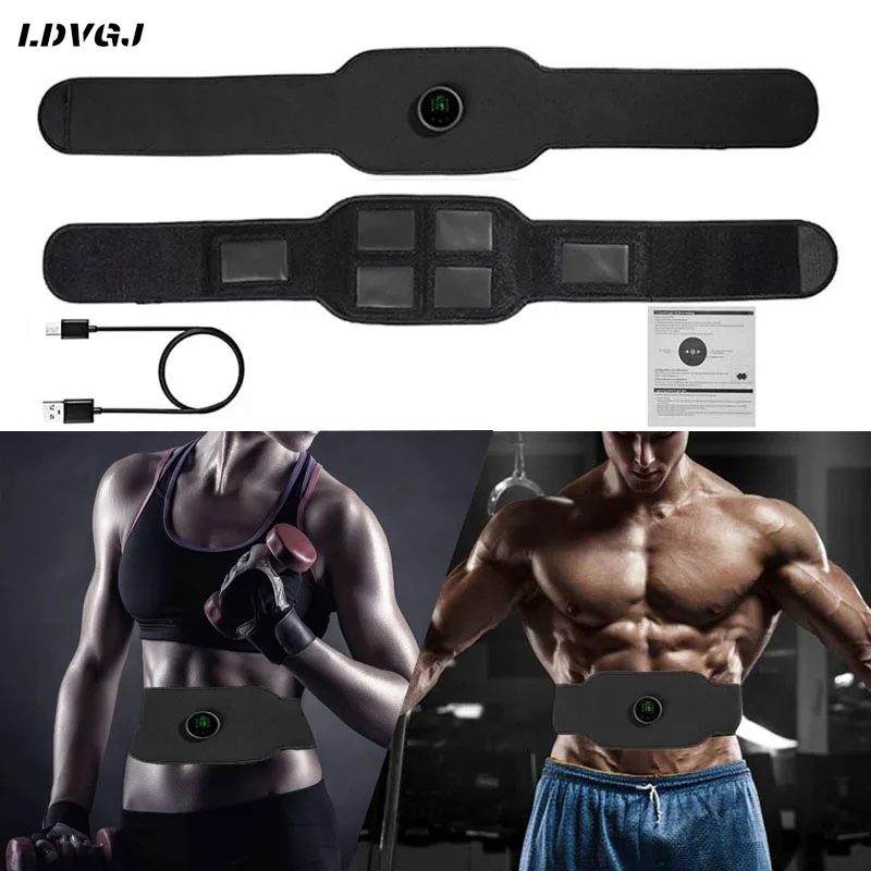 

ABS Abdominal Muscle Trainer Electric Press Stimulator Slimming Fitness EMS Exercise Machine Home Gym Fitness Equipment Training
