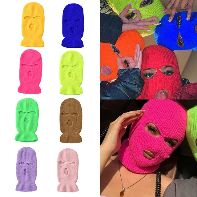 for Creative 3-Hole Ski Mask Winter Balaclava Face Mask Three-eye