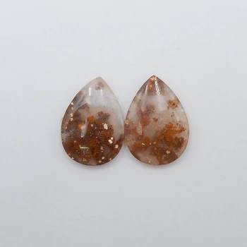 

Natural ocean jasper Semi-precious stones, Jewelry accessories Fashion Women Earring ,26x18x4mm，6.0g