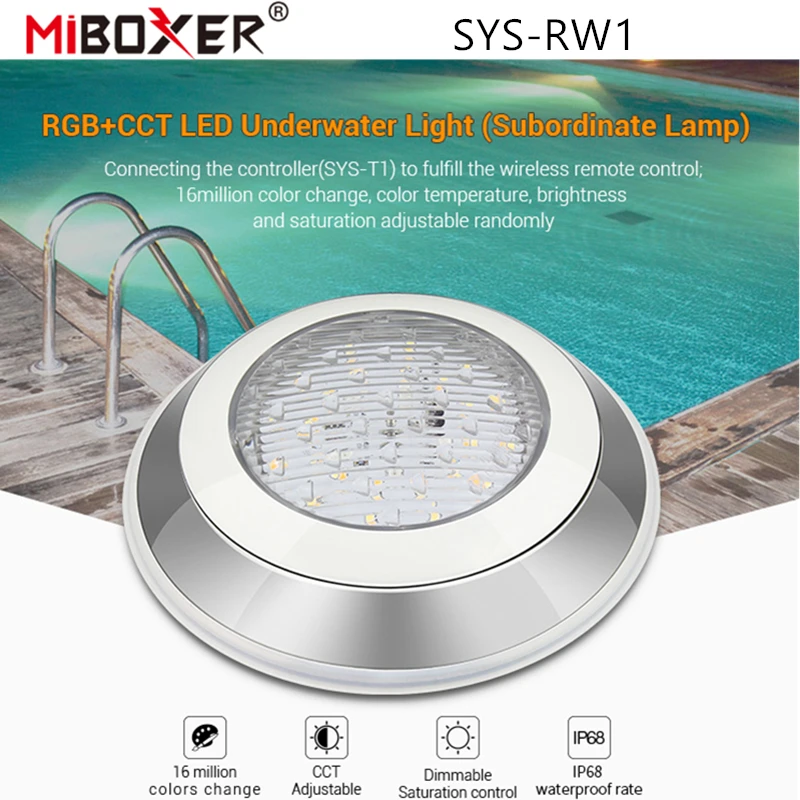 Miboxer SYS RW1 RGB + CCT светодиодный подводный светильник (подчиненная лампа) лампа для