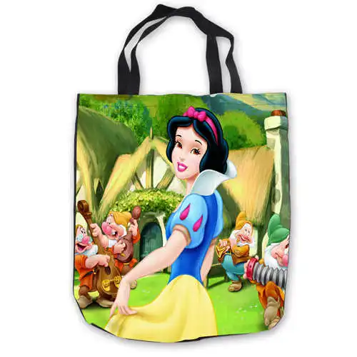 

Custom Canvas now-white-and-the-seven-dwarfs- (1) Tote Hand Bags Shopping Bag Casual Beach HandBags Foldable 180911-03-37