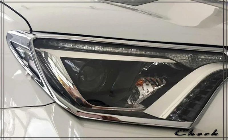 2 шт. для Toyota RAV4 2016 2017 автомобильные аксессуары Передняя крышка лампы фары отделка