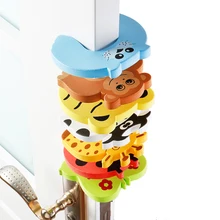 Butoir de porte pour bébé, 1/2/4 pièces, support de protection de sécurité pour enfants, motif Animal de dessin animé 