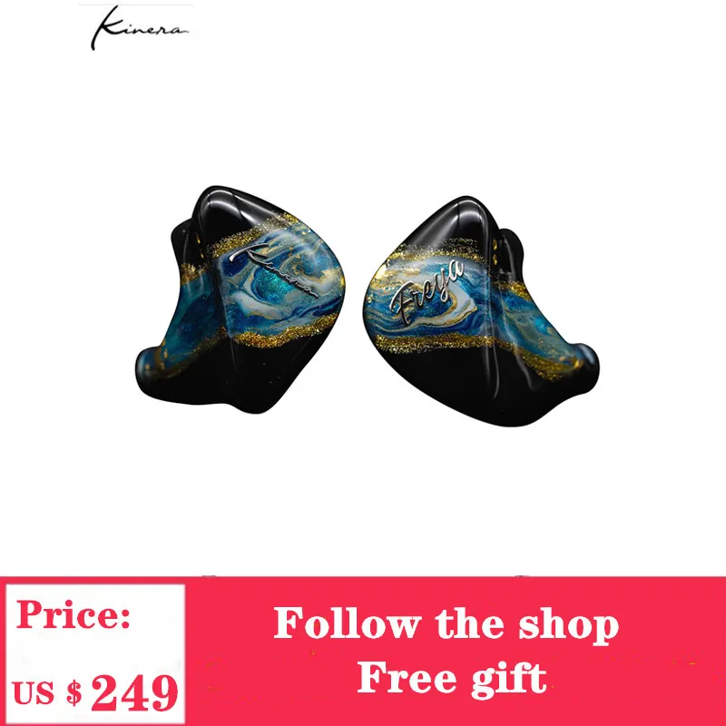 KINERA Freya Headphone 3BA+1DD Hybrid Hand Painted