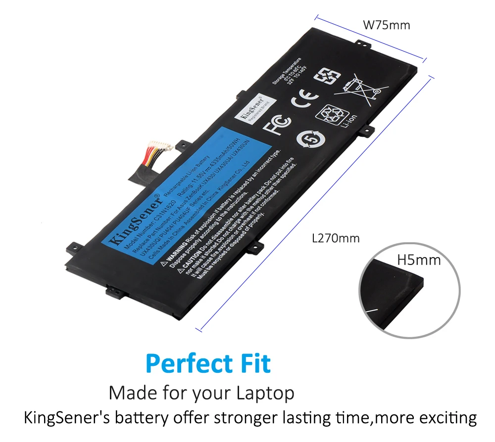 Bateria Asus ZenBook UX430