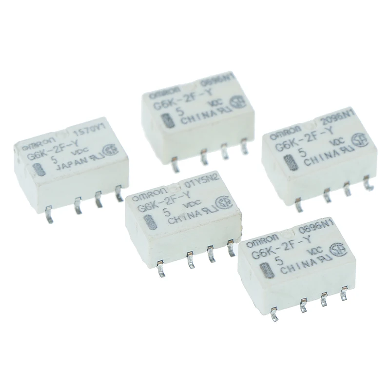 5 / 10pcs SMD G6K 2F Y Сигнальное реле 8PIN для Omron Реле DC 5V 10*6 5*5 мм|Реле| |