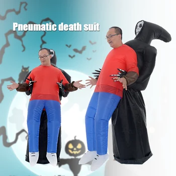 

Halloween Inflatable Grim Reaper Ghost Fancy Dress Cosplay Outfit Costume H9