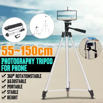

Extendable 55-150cm Adjustable Tripod Stand Mount Holder Clip for Live for Youtube Camera Phone Holder Bracket For Phone Camera