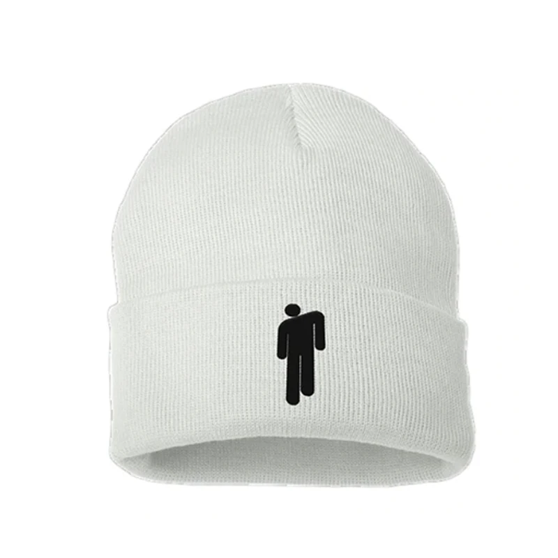 Горячая Billie Eilish Beanie Женская и Мужская 5 цветов унисекс Stickman вязаная шапка капот вязаная шапка мешковатая удлиненная шапка зимняя шапка