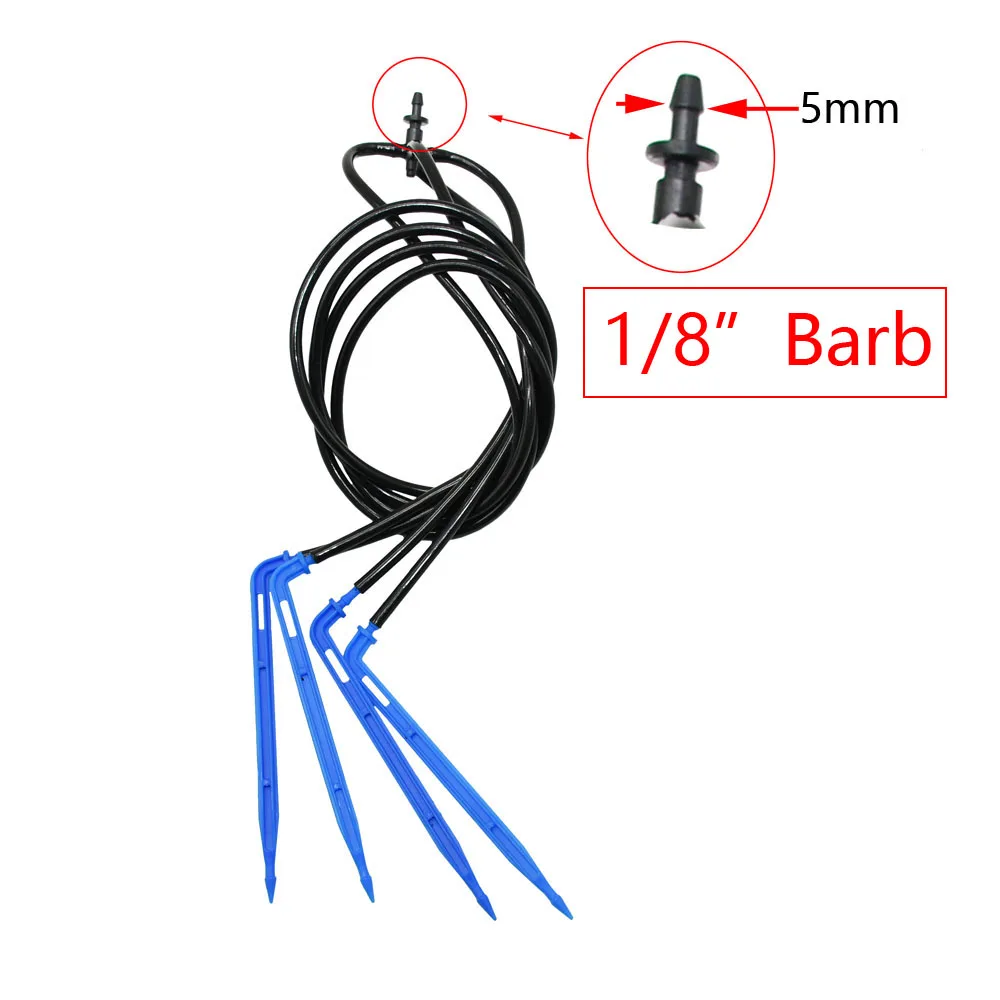 Drop Irrigation System For Bonsai Spider Distribution Assembly With 2/4-Way Elbow Arrow 2/4/8 L/H Dripper Drip Emitters Kits 