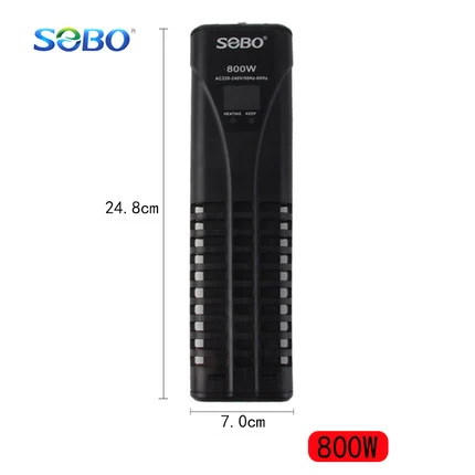 SOBO нагревательный стержень для аквариума автоматическая постоянная экономия температуры Мини энергосберегающий цифровой дисплей контроль температуры PTC - Цвет: 800W