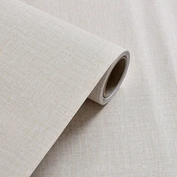 

New Solid Color Self Adhesive Vinyl Imitation cloth Wallpaper Living Room Kitchen Cabinet Furniture Stickers PVC Waterproof