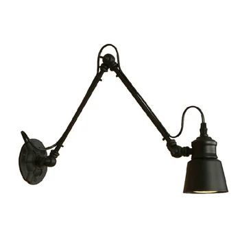 

Nordic Modern Wall Lights Adjustable Rotated Long Curved Arm Lamps Bar Cafe Restaurant Pub Club Living Room Aisle Sconce Bra