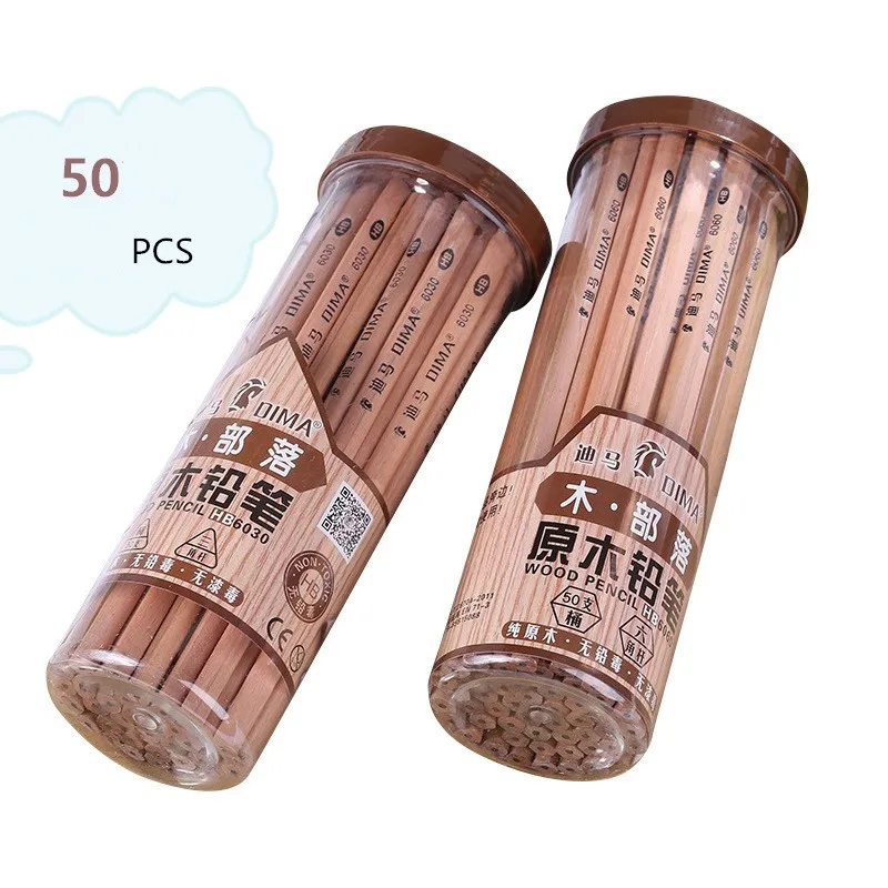 50pcs 2B Pencils for School Wood Pencil Pen Stationery For Writing Drawing Office Supplies