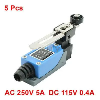 

5 Pcs Momentary Rotatable Roller Lever Arm Limit Switch for CNC Mill Plasma