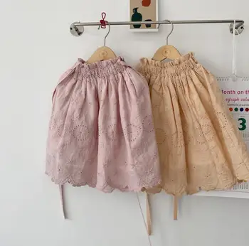 

2020 Wholesale Girls Lace Cotton Skirt Summer Fashion Kids Girls Skirts 1-6T