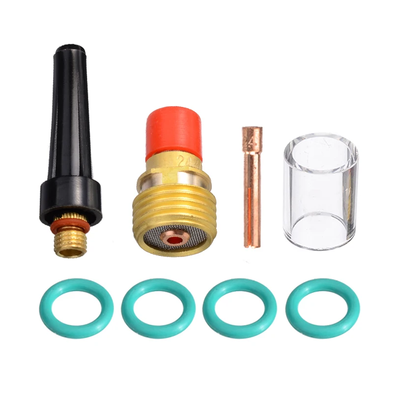 8 stücke 2,4mm Schweißen Fackel Gas Objektiv Pyrex Tasse Kit Für Tig WP-9/20/25 3/32 8 stücke 2,4mm Schweißen Fackel Gas Objektiv Pyrex Tasse Kit Für Tig WP-9/20/25 3/32