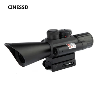 

Riflescope red dot sight short laser sight 4x30 M7 infrared laser sight outdoor tactical hunting optical telescope rifle sight