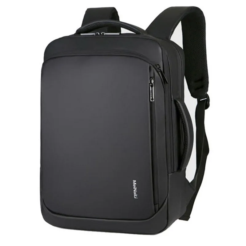 WENYUJH рюкзак для ноутбука мужские рюкзаки бизнес ноутбук Mochila водонепроницаемый рюкзак зарядка через usb сумки для путешествий - Цвет: black1