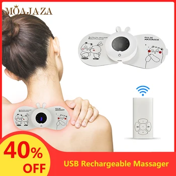

EMS Pulse Neck Face Massager Electric Muscle Stimulator Massage Relaxation Pain Relief Tool Wireless Body Slimming Machine Mini