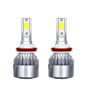 

2019 New Super bright LED Headlight Kit H8 H9 H11 72W 8000LM 6000K Low Beam Fog Bulb HID car accessories hot sale