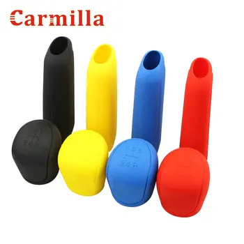 

2Pcs Universal Manual Gear Shift Collars Car Silicone Gear Head Shift Knob Cover Handbrake Grip Car Hand Brake Covers Case