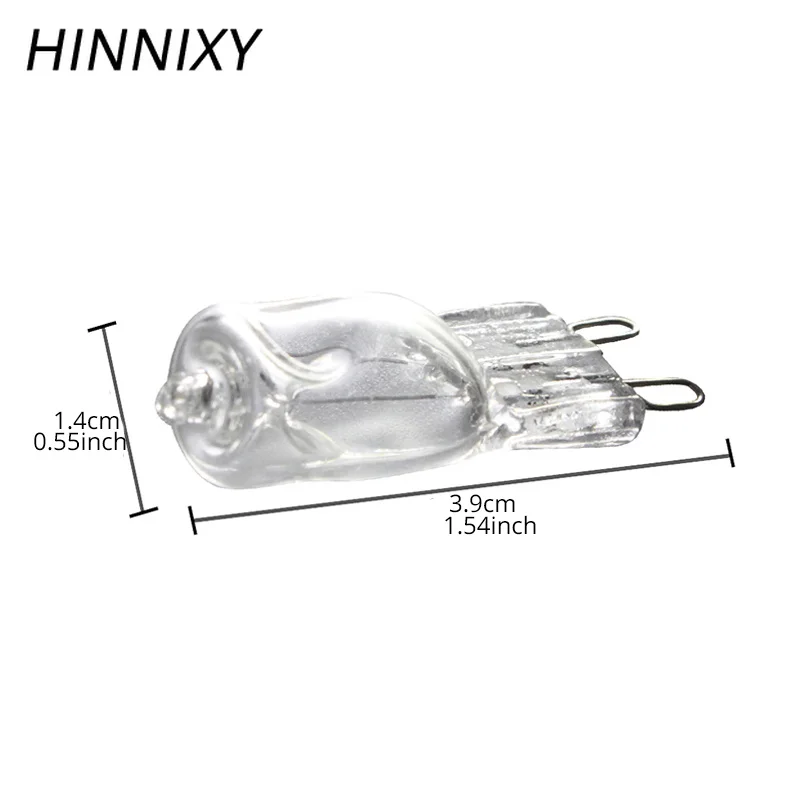 Hinnixy100шт/лот G9 галогенная лампа 25/40/60 Вт 2800 к теплая белая 110В/220В прозрачная супер