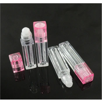 

1PC Travel Bottles 6.5ml Plastic Square Lip Gloss Oil Roll On Bottle Portable Empty Refillable Makeup Container Tube Vials