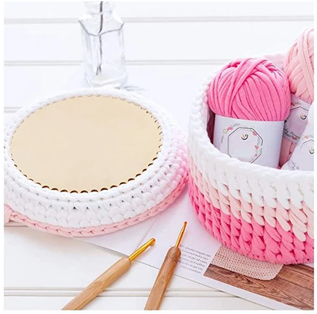 Natural Wooden Basket Bottom, Hollow Out Crochet Basket, Wood Base for DIY  Weaving Craft Making, Circle Hexagon, 3 Pcs - AliExpress